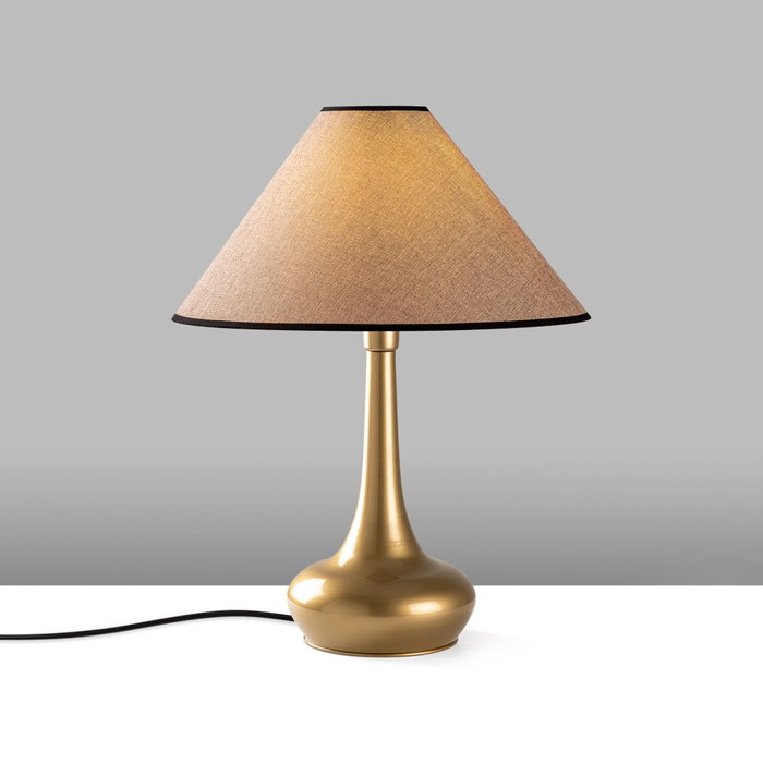 Opviq Luna - 15257 Lámpara de Mesa Dorado y Marrón Claro